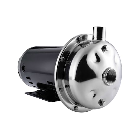 American Stainless Pumps Stainless Steel Pump, Carbon/Silicon Carbide/Viton Seal, 2 HP, ODP Motor, BEP = 45 gpm D3621042D1F